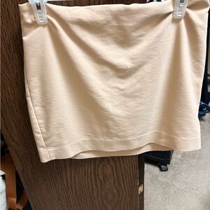 Express Cream Mini Skirt